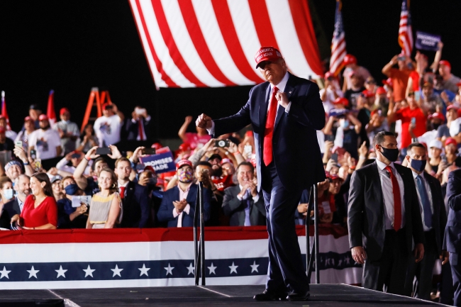 Donald Trump, Florida'da destekçileriyle buluştu. | Fotoğraf: Reuters